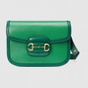Best 1:1 Gucci Horsebit 1955 small shoulder bag 602204 green HY21840eT55
