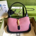 Best 1:1 Gucci Jackie 1961 small shoulder bag 636706 Pink HY9325OR71
