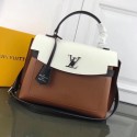 Best 1:1 Louis Vuitton LOCKME EVER M51395 brown&white HY565OR71