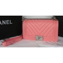 Best Boy Chanel Flap Bag Original Chevron Sheepskin A67025 Pink HY4902kr25