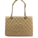 Best Chanel Classic Coco Bag Apricot GST Caviar Leather A50995 Gold HY23882kr25