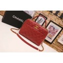 Best Chanel Tote Bag Red Original Sheepskin Leather A92239 Gold HY16217kr25