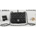 Best Quality Chanel Classic MINI Flap Bag Black Sheepskin Leather A1115 Silver HY14389xb51