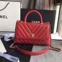 Best Quality Imitation Chanel Small Flap Bag with Top Handle A92990 red HY24253dK58