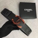 Best Replica Chanel Wide leather belt with 53 mm CC4268 black HY3051bj75