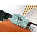 Best Replica Gucci GG Marmont Matelasse Shoulder Bag 447632 Pastel green HY21666bj75