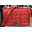 Boy Chanel Flap Bag Red Original Sheepskin Leather A67088 Gold HY20389Oq54