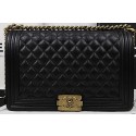 Boy Chanel Flap Bags Original Black Cannage Pattern A67088 Gold HY1464Yv36