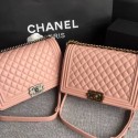 Boy Chanel Flap Bags Original Sheepskin Leather A67088 Pink HY7473JD28