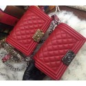 Boy Chanel Flap Shoulder Bag Cannage Pattern A67085 Red HY10051DS71
