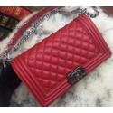 Boy Chanel Flap Shoulder Bag Cannage Pattern A67086 Red HY13288Gm74
