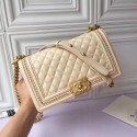 Boy Chanel Flap Shoulder Bag Original Sheepskin Leather A67086 Apricot HY5545sf78