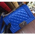 Boy Chanel Flap Shoulder Bags Sheepskin Leather A67085 Blue HY4084Ea63