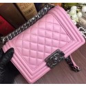 Boy Chanel Flap Shoulder Bags Sheepskin Leather A67085 Pink HY14567gN72