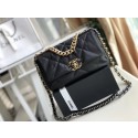 Chanel 19 flap bag AS1160 Black HY25515lu18