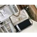 Chanel 19 flap bag AS1160 White HY21181DV39