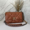 CHANEL 19 Flap Bag Original Snake skin flap bag AS1160 Camel HY9252TL77