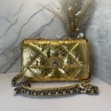 CHANEL 19 Flap Bag Original Snake skin flap bag AS1160 gold HY1545hc46