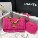 CHANEL 19 Flap Bag WOC 33817 rose HY4584VI95
