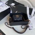 chanel 19 flap coin purse with chain AP1787 black HY19684va68