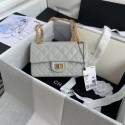 Chanel 2.55 Calfskin Flap Bag A37586 light grey HY3092np57