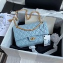 Chanel 2.55 Calfskin Flap Bag A37586 sky blue HY24554Is79