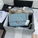 Chanel 2.55 Calfskin Flap Bag A37587 sky blue HY8956DS71