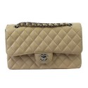 Chanel 2.55 Series Bags Apricot Cannage Pattern Leather CFA1112 Silver HY561DS71