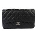 Chanel 2.55 Series Bags Black Cannage Pattern Leather CFA1112 Silver HY14217bW68