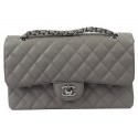 Chanel 2.55 Series Bags Grey Cannage Pattern Leather CFA1112 Silver HY15745Lp50