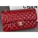 Chanel 2.55 Series Double Flap Bag Red Original Patent Leather CF7024 Gold HY5713ER88
