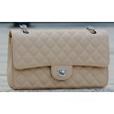 Chanel 2.55 Series Flap Bag Apricot Cannage Pattern A1112 Silver HY6066Gp37