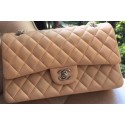 Chanel 2.55 Series Flap Bag Apricot Original Leather A01112 Silver HY15433Rk60