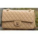 Chanel 2.55 Series Flap Bag Apricot Sheepskin Leather A37586 Gold HY11968Ty85