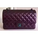 Chanel 2.55 Series Flap Bag Original Deer Leather A1112 Purple HY17693JD28