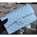 Chanel 2.55 Series Flap Bag SkyBlue Sheepskin Leather A06375 Silver HY14560aj95
