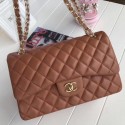 Chanel 2.55 Series Flap Bags Brown Original Sheepskin A1112 Gold HY6312rJ28