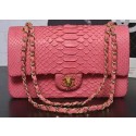 Chanel 2.55 Series Flap Bags Pink Original Python Leather A1112SA Gold HY22800nU55