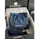 CHANEL 22 HANDBAG Denim AS3260 blue&white HY4364HB29