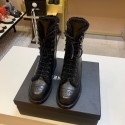 Chanel Boots 4CM Heels Calfskin Leather Shoes CH2738 Black Shoes HY10099KX22