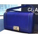 Chanel Boy Flap Shoulder Bag Royal Python Leather A66095 Silver HY8754fH28