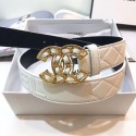 Chanel Calf Leather Belt Wide with 32mm 56607 HY1384Gw67