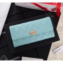 Chanel Calfskin Leather & Gold-Tone Metal A80286 sky blue HY2871pB23