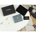 Chanel Calfskin Leather & Gold-Tone Metal A80734 light blue HY17568hi67