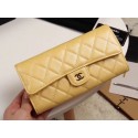 Chanel Calfskin Leather & Gold-Tone Metal A80758 yellow HY7554hk64