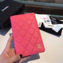Chanel Calfskin Leather & Gold-Tone Metal Wallet A80385 Rose HY12637Is53