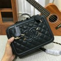 Chanel Calfskin Leather Shoulder Bag 6070 Black HY1725fr81