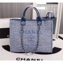 Chanel Canvas Tote Shopping Bag 8099 blue HY1088Pf97