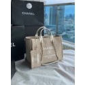 Chanel Canvas Tote Shopping Bag B66941 light gray HY12884bm74