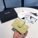 Chanel card holder AS0342 green HY24207bT70